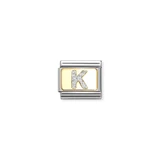 Yellow Gold Glitter K - Composable Charm