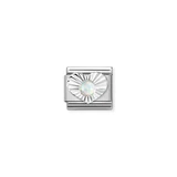Silver White Opal Heart - Composable Charm