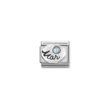 Silver March Aquamarine - Composable Charm