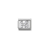 Silver CZ Number 16 - Composable Charm