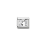 Silver CZ Number 21 - Composable Charm