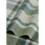 Green/Turq/Cream Tartan Lambswool scarf 