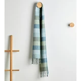 Green/Blue Check Lambswool Scarf 