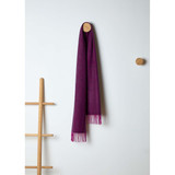 Magenta Juniper Herringbone Lambswool Scarf