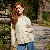 Rachel Aran Short Hoodie Cardigan – Natural
