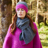 Jackie Aran Colour Block Scarf – Grey