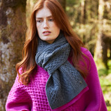 Jackie Aran Colour Block Scarf – Grey