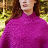 Sharon Aran Poncho – Fuchsia