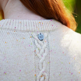 Trish Cable Crew Neck Jumper – Cream