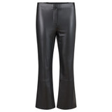 Joelle Leather Look Trousers – Black