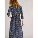 Rua Jersey Shirt Dress – Navy