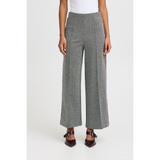 Ihkate Jacquard Trousers – Black/White Herringbone