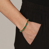 Cory Tennis Bracelet – Emerald Green