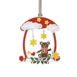 Teddy Bear Mobile Christmas Tree Decoration