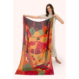 Print Scarf – Autumn Forest Friends