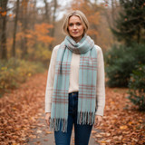 Angelica Cosy Scarf – Ice & Tangerine