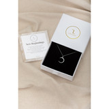 New Beginnings Crescent Moon Pendant – Silver  