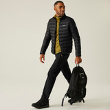 Men’s Marizion Jacket — Black/Gold Flake