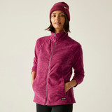 Women’s Mayse Full Zip Fleece — Dark Cerise