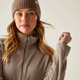 Women’s Heidy Full Zip Fleece — Soft Taupe