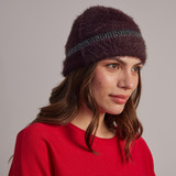Elmo Faux Fur Knit Hat - Purple