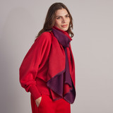 Chameleon Double Faced Scarf - Red