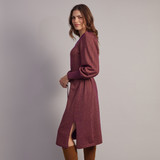Disco Lurex Knit Long Dress - Purple