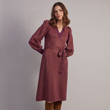 Disco Lurex Knit Long Dress - Purple