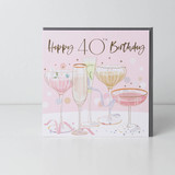 Happy 40th Birthday Card