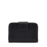 Jane Medium Zip-Around Wallet – Black