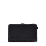 Valla Double Zip Organizer Wallet – Black