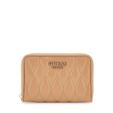Valla Medium Zip-Around Wallet – Beige
