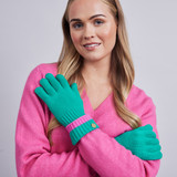 Cook Gloves With Stripe - Green
