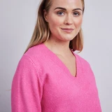 Blake V-Neck Jumper - Pink
