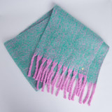Cynthia Marl Knit Scarf - Green