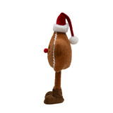 Standing Cookie Star In Santa Hat Brown
