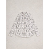 Sophie Organic Cotton Shirt - White/Blue