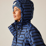 Orla Mid Length Waterproof Jacket – Wiggle Blue & Dark Olive  