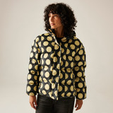 Orla Padded Jacket – Frilly Flower Mono Black  