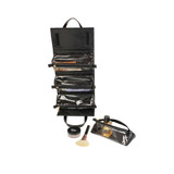 Roll-Up Hanging Makeup Organizer - Black