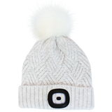Chunky Knit LED Hat - Grey