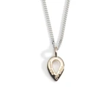Silver & Gold Buíochas Go Deo "Gratitude Forever" Mini Pendant