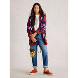 Alice Abstract Cardigan - Plum