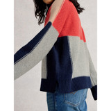 Mary Colourblock Jumper – Grey Multi