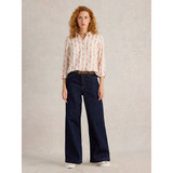 Ayla Wide Leg Jeans – Dark Denim