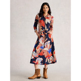 Rua Jersey Shirt Dress – Red Multi