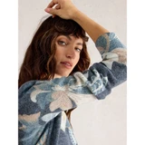 Jodie Print Foil Jumper – Navy Print