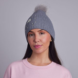 Davina Diamante Hat (Grey) - With Gift Box