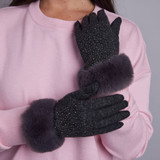 Dominque Wool Gloves (Grey) - With Gift Box