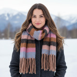 Danni Oversized Supersoft Scarf (Pink) - With Gift Box